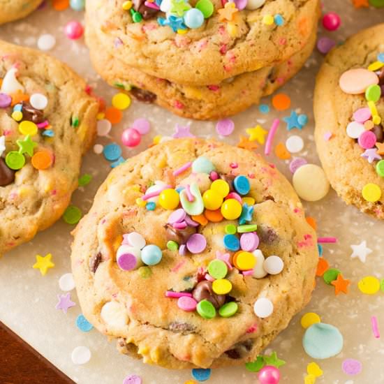 Sprinkle Chocolate Chip Cookies