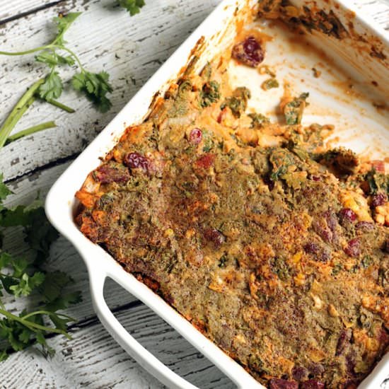 Vegan Tempeh & Kale Casserole