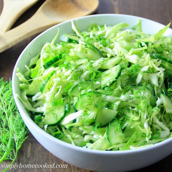 Cabbage and Cucumber Salad