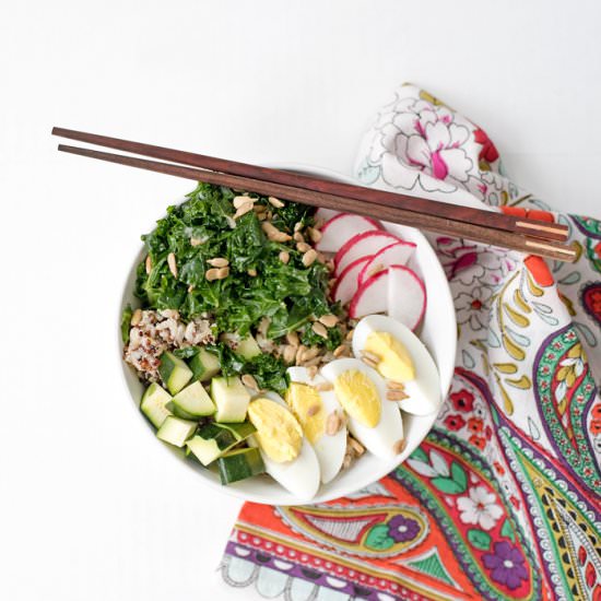 Healthy Kale and Veggie Rice Bowls
