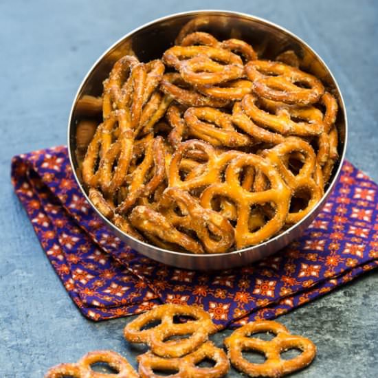 Spicy Ranch Pretzels