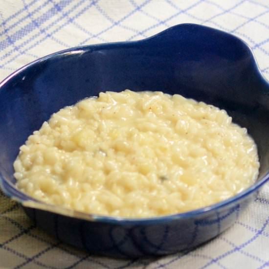 Pear and Gorgonzola Cheese Risotto