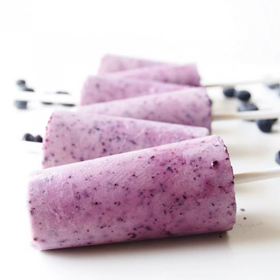 Maple Coconut Milk Blueberry Pops