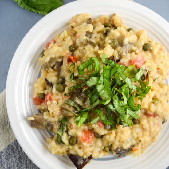 Roasted Eggplant Risotto