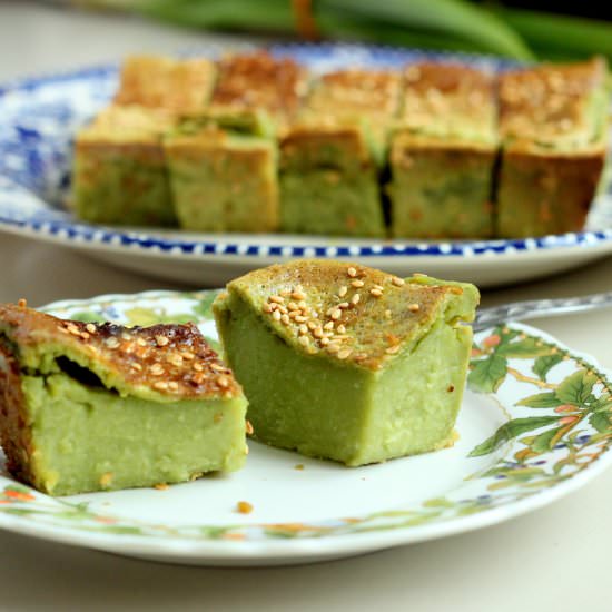 Baked Pandan Cake/Kuih Pandan Bakar