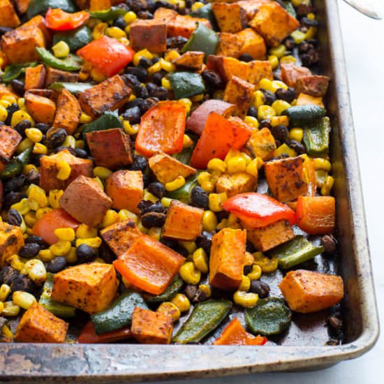 One Pan Mexican Sweet Potato Bake