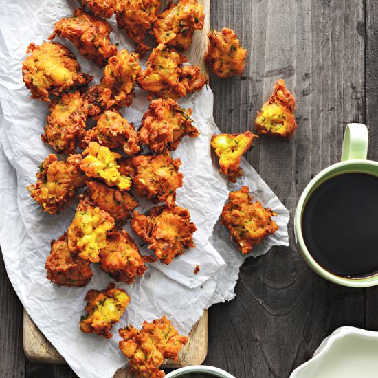 Corn and Paneer Pakoda