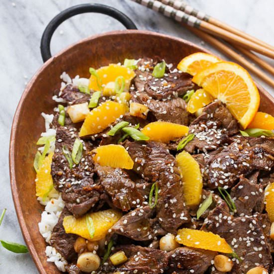 Orange Beef Stir Fry
