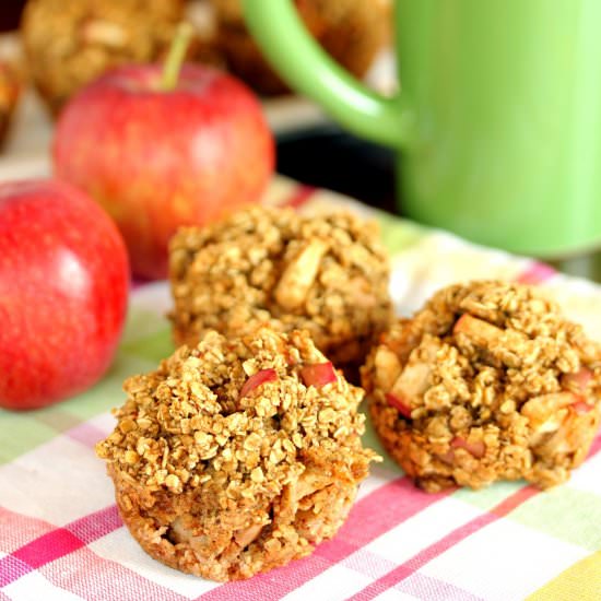 Baked Apple Cinnamon Oatmeal Muffin