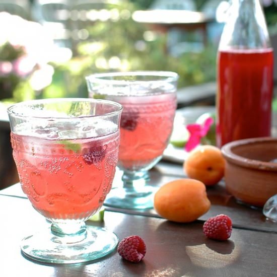 Raspberry and ginger syrup