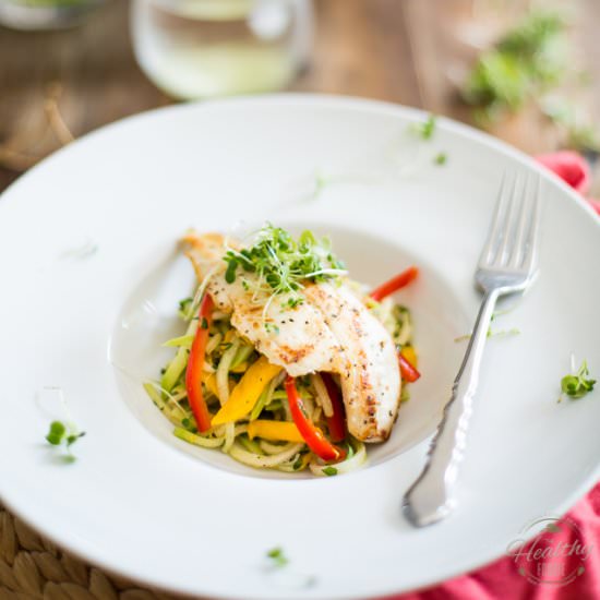 Fillet of Sole over Mango Salad