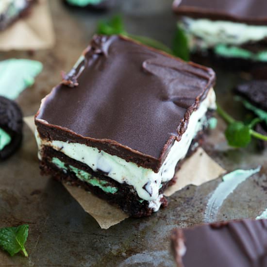 Mint Choco Brownie Ice Cream Bar