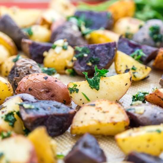 Herb Garlic Roasted Potatoes