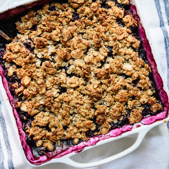 Blueberry Almond Crisp