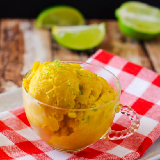 Mango Lime Sorbet