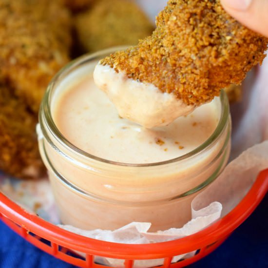 Lightened Up Chicken Fingers