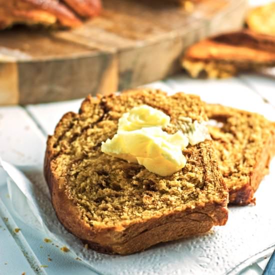 Butternut Squash Swirl Bread