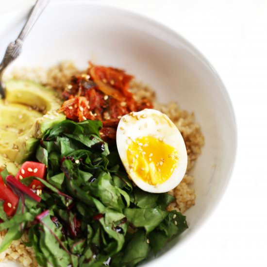 Kimchi Grains & Greens Bowl