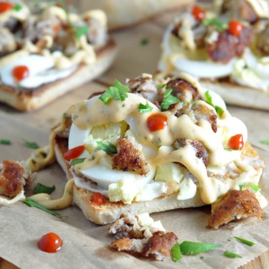 Sausage and Egg Breakfast Sandwich