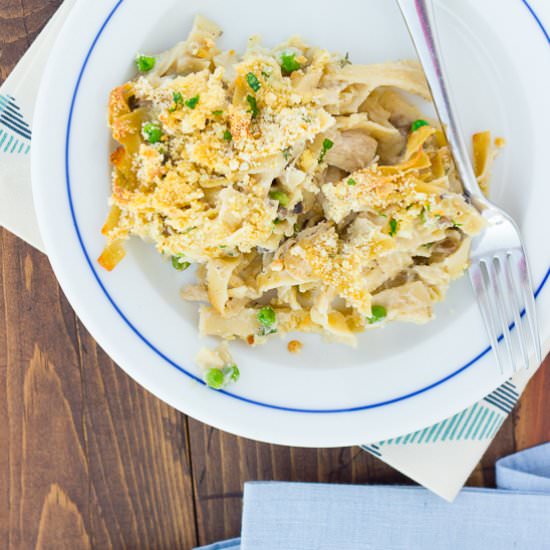 Creamy Cauliflower Chicken Tetrazzini