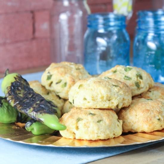 Hatch Chile Cheddar Cornbread Scone