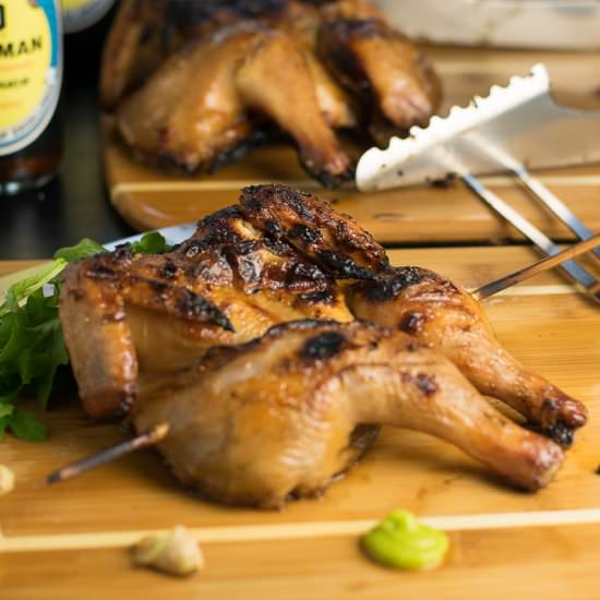 Asian Brined Cornish Hen
