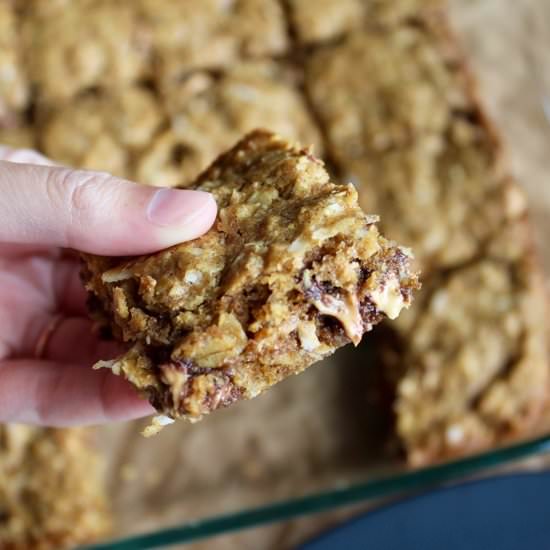 Peanut Butter Monster Cookie Bars