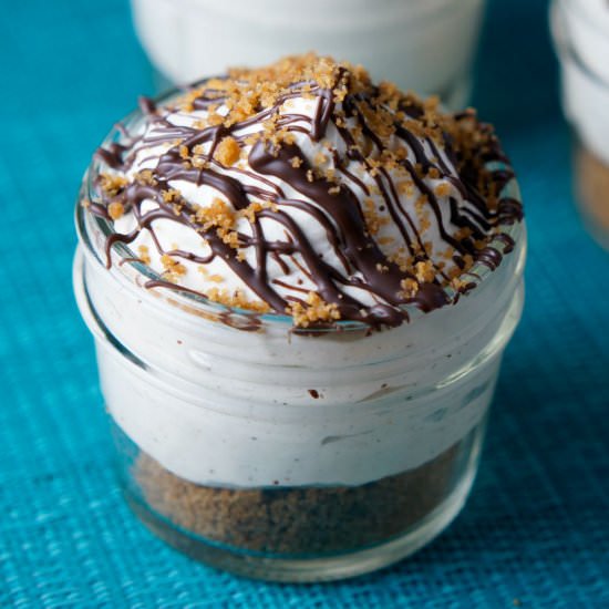 Chai Cheesecake Cups with Chocolate