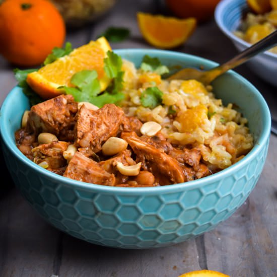 Mole Chicken & Cilantro Orange Rice