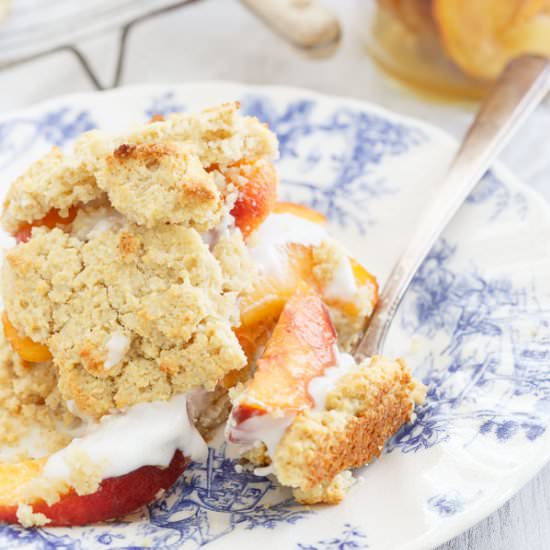 Paleo Peach Shortcake