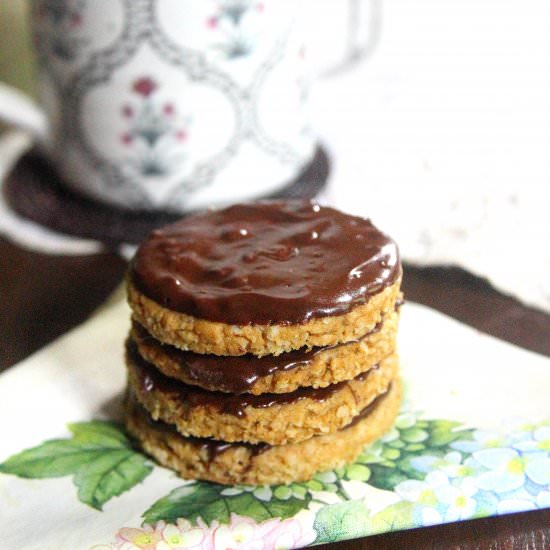 Chocolate Hobnob Biscuits