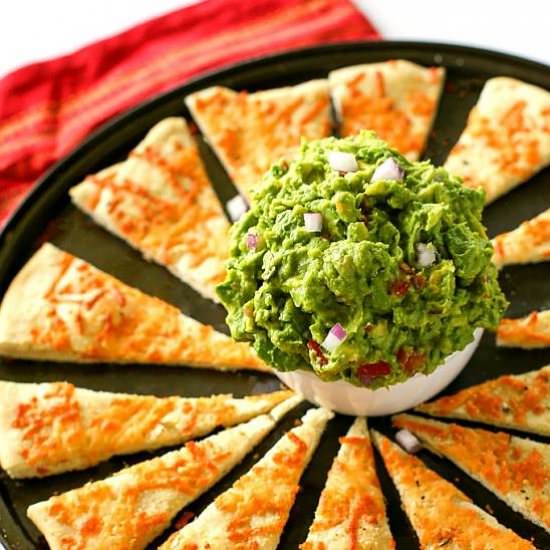 Guaca-Tony with Pizza Chips