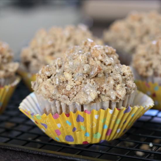 Caramel Coffee Cake Cupcakes