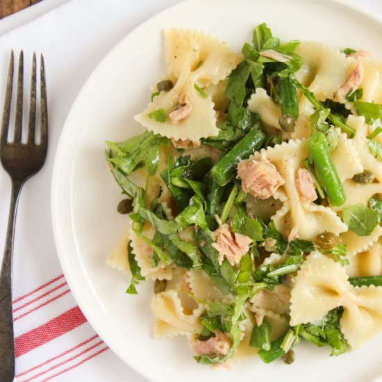 Tuna Arugula Pasta Salad
