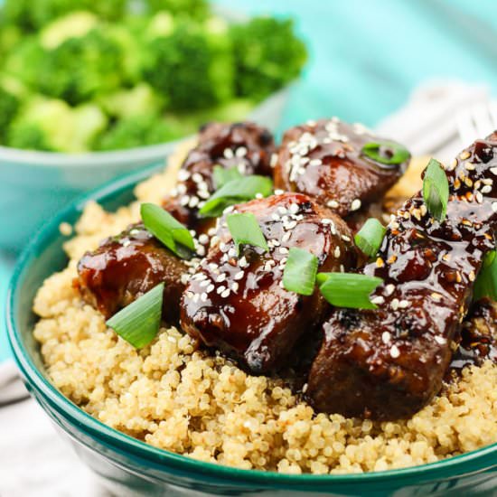 Spicy Sticky Asian Ribs