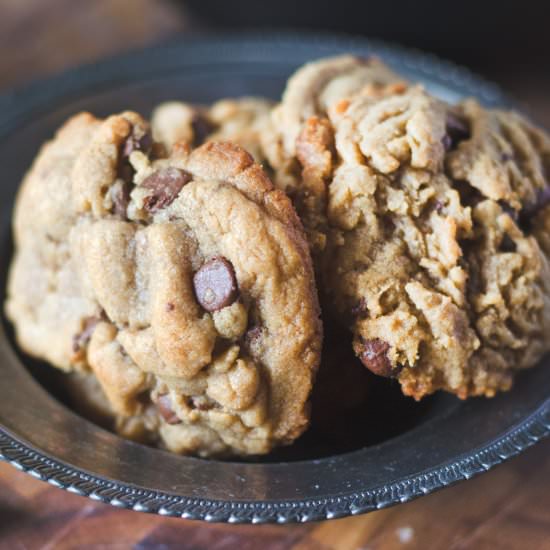 Peanut Butter Chocolate Chip Cookie
