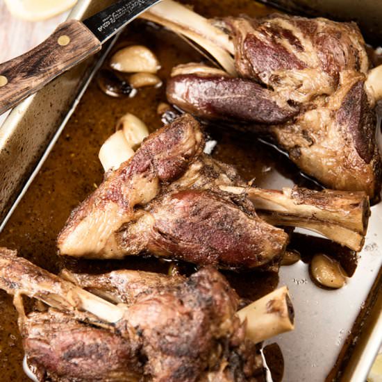 Roasted Lamb Shanks