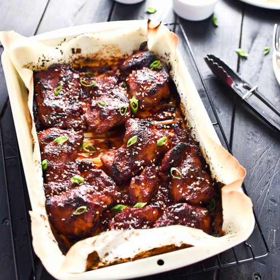 Sticky Korean Chicken Thighs
