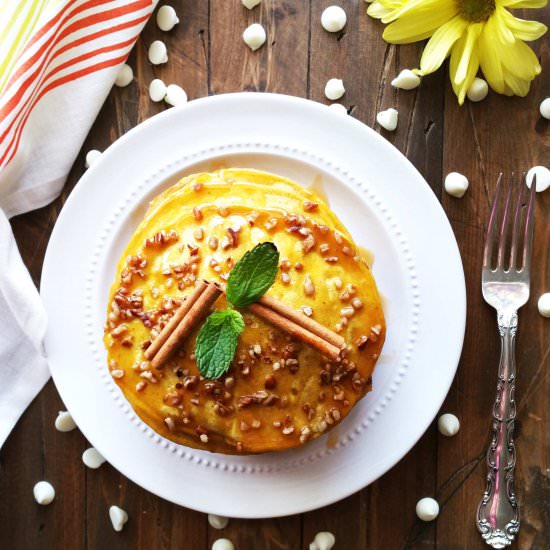 White Chip Pumpkin Pancakes
