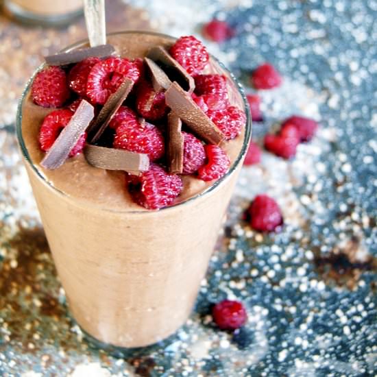 Chocolate Raspberry Protein Shake