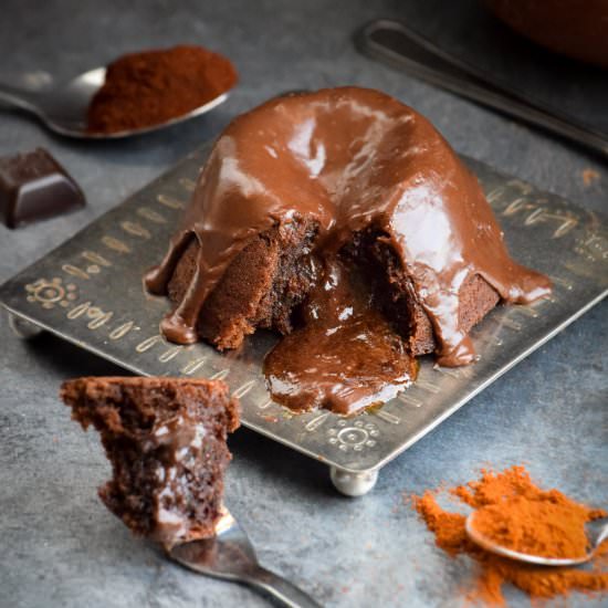 Mayan Choc Chili Molten Lava Cake