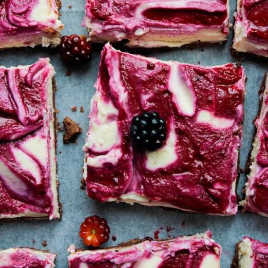 Raw Blackberry Cheesecake