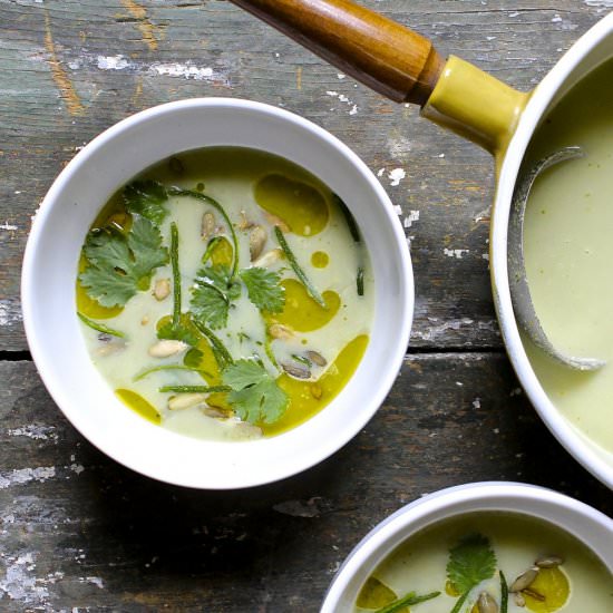 Zucchini Cilantro Soup