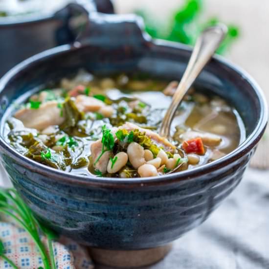 SlowCooker Chicken White Bean Stew