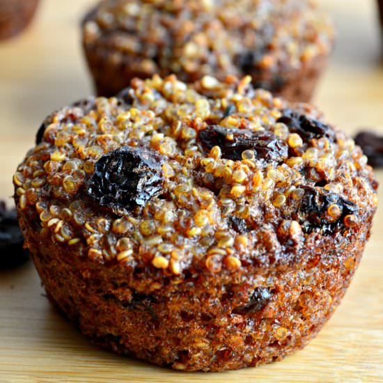 Quinoa Raisin Muffin Bites