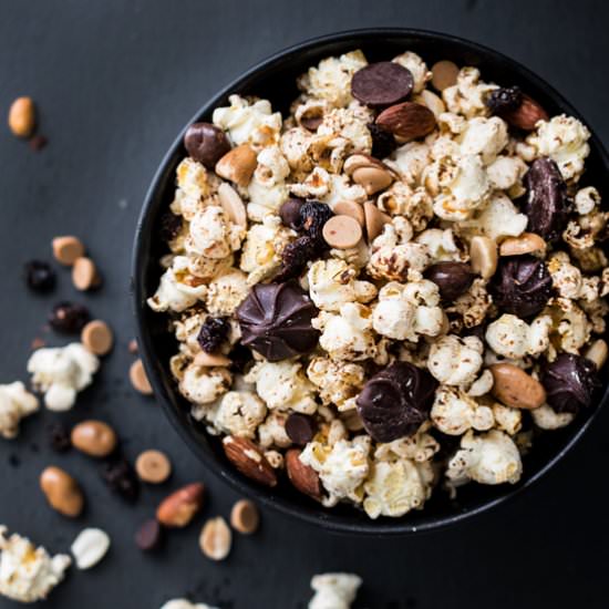 Spiced Trail Mix Popcorn