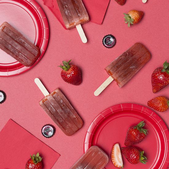 Strawberry Sangria Popsicle