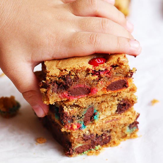M&M’s Cookie Bars