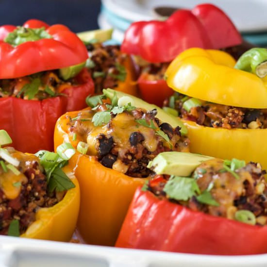 Southwestern Quinoa Stuffed Peppers