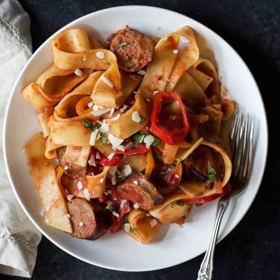Tomato Pappardelle Pasta